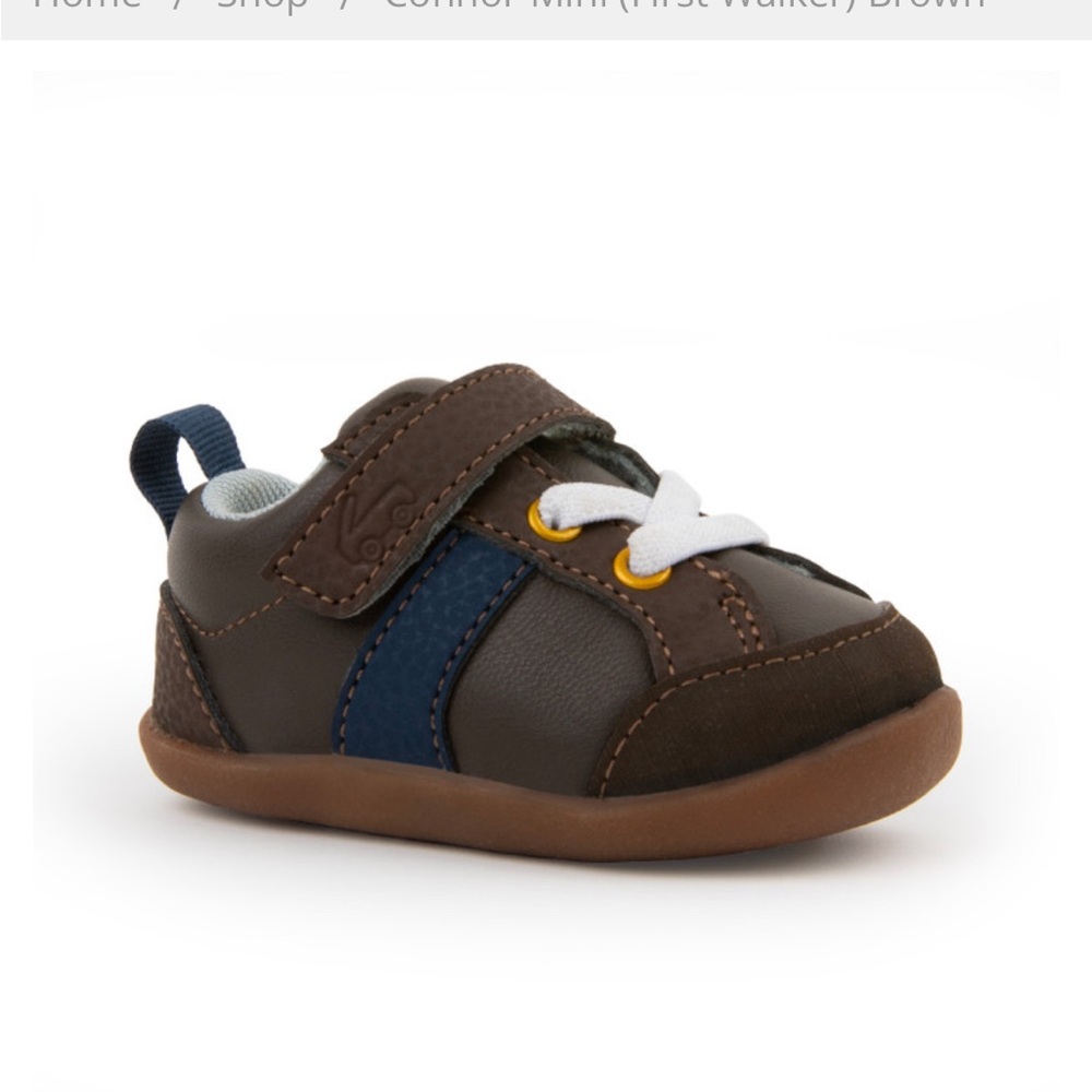 See Kai Run Brown baby boy shoes first walkers